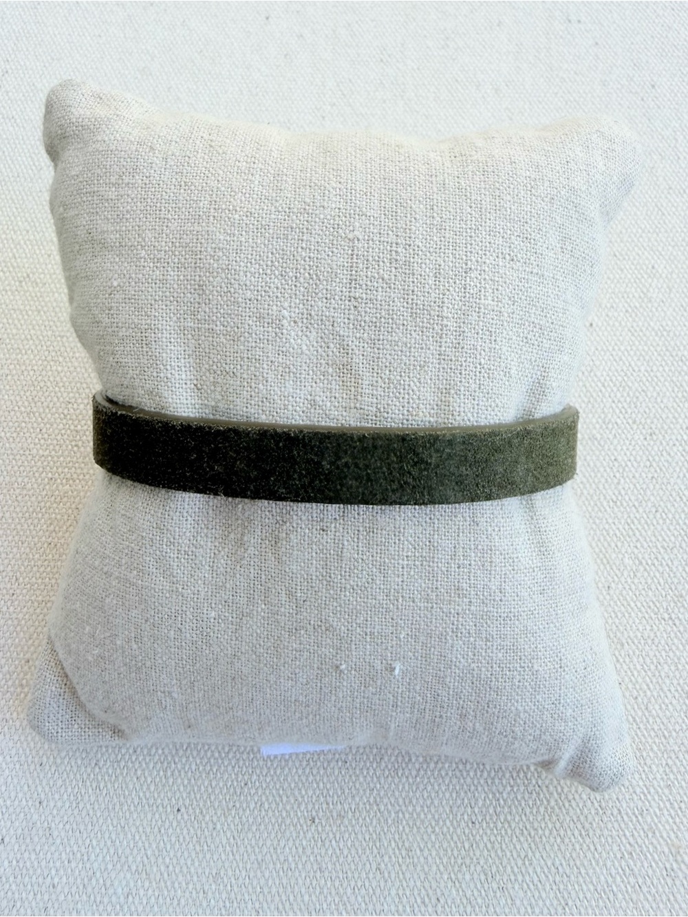 *Single Leather Band Bracelet* KEEP COLLECTIVE Retired Green Suede